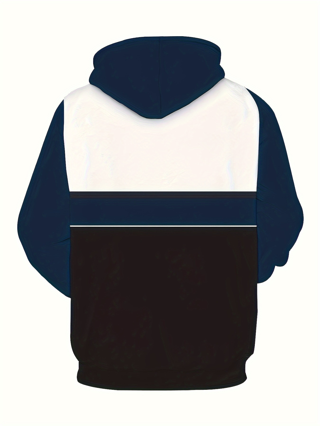 mens plus size long sleeve hoodie casual stylish hooded pullover details 1