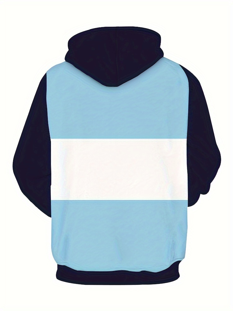 mens plus size long sleeve hoodie casual stylish hooded pullover details 4