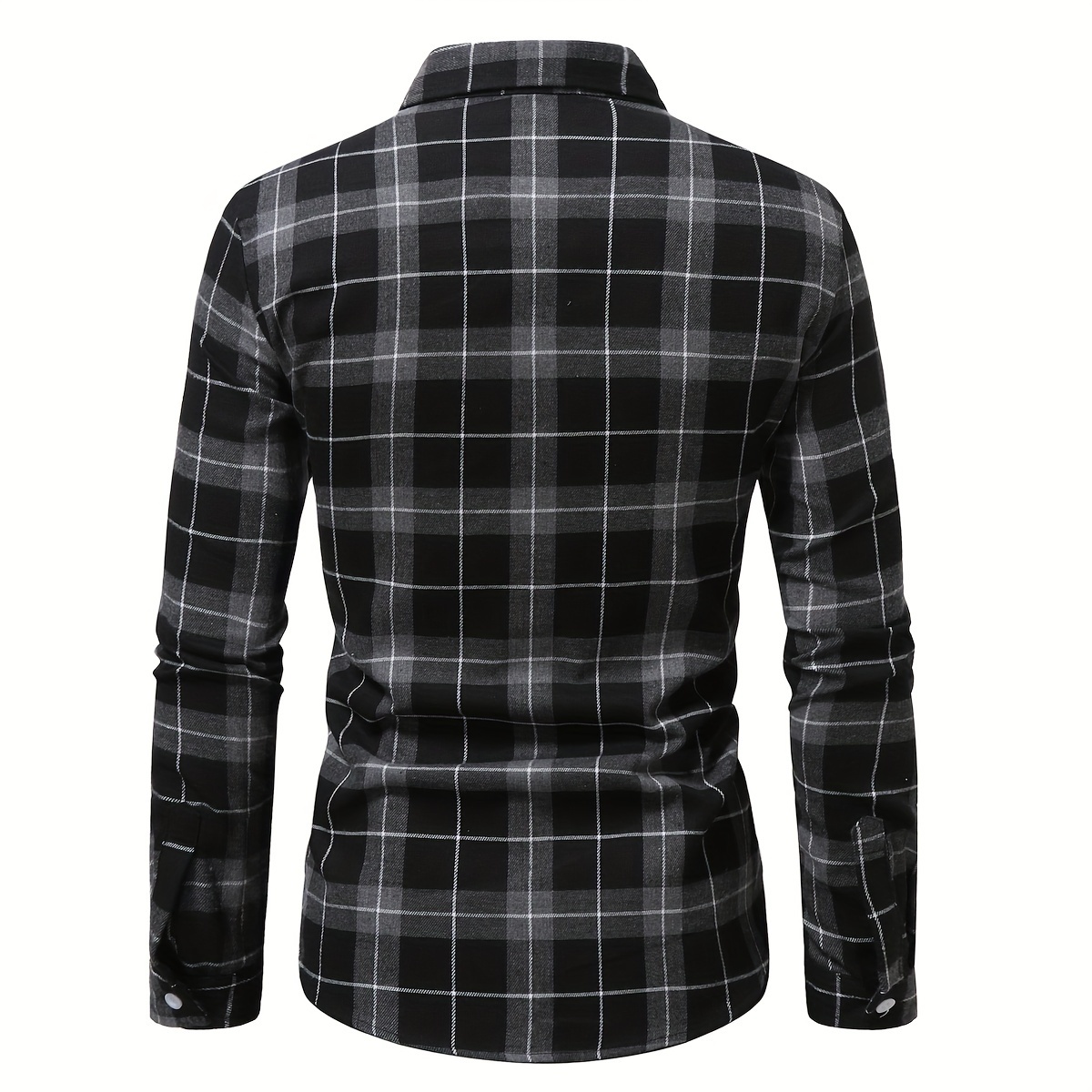 plus size mens striped shirt winter long sleeve shirt mens clothing details 6