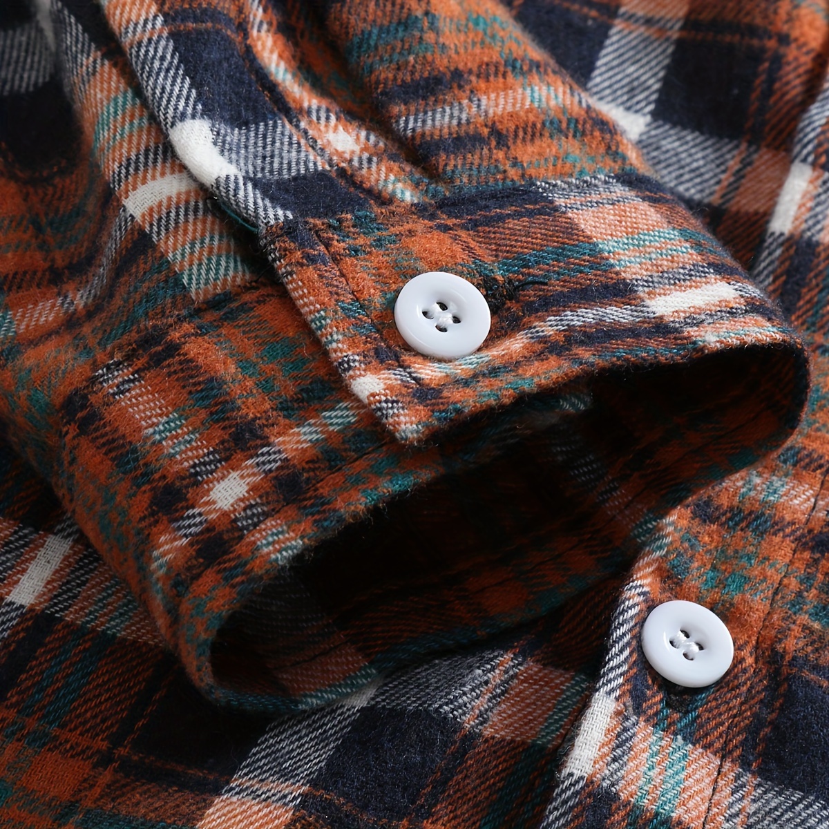 plus size mens striped shirt winter long sleeve shirt mens clothing details 23