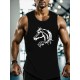 SURFING Silhouette Print Men's Crew Neck Sleeveless T-shirt, Hiking Tank Top, Casual Comfy Breathable Top For Summer, Outdoor Sports SURFING Silhouette Print Men's Crew Neck Sleeveless T-shirt, Hiking Tank Top, Casual Comfy Breathable Top For Summer, Outdoor Sports