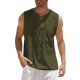 Men'S Cotton Linen Tank Top, Casual Sleeveless Lace Up Beach Hippie Tops, Bohemian Renaissance Pirate Tunic, Crew Neck, Printed Pattern, Non-Stretch Knit Fabric, Regular Fit, for Summer Sports Vest Men'S Cotton Linen Tank Top, Casual Sleeveless Lace Up Beach Hippie Tops, Bohemian Renaissance Pirate Tunic, Crew Neck, Printed Pattern, Non-Stretch Knit Fabric, Regular Fit, for Summer Sports Vest
