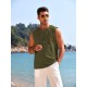 Men'S Cotton Linen Tank Top, Casual Sleeveless Lace Up Beach Hippie Tops, Bohemian Renaissance Pirate Tunic, Crew Neck, Printed Pattern, Non-Stretch Knit Fabric, Regular Fit, for Summer Sports Vest Men'S Cotton Linen Tank Top, Casual Sleeveless Lace Up Beach Hippie Tops, Bohemian Renaissance Pirate Tunic, Crew Neck, Printed Pattern, Non-Stretch Knit Fabric, Regular Fit, for Summer Sports Vest