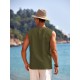 Men'S Cotton Linen Tank Top, Casual Sleeveless Lace Up Beach Hippie Tops, Bohemian Renaissance Pirate Tunic, Crew Neck, Printed Pattern, Non-Stretch Knit Fabric, Regular Fit, for Summer Sports Vest Men'S Cotton Linen Tank Top, Casual Sleeveless Lace Up Beach Hippie Tops, Bohemian Renaissance Pirate Tunic, Crew Neck, Printed Pattern, Non-Stretch Knit Fabric, Regular Fit, for Summer Sports Vest