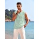 Men'S Cotton Linen Tank Top, Casual Sleeveless Lace Up Beach Hippie Tops, Bohemian Renaissance Pirate Tunic, Crew Neck, Printed Pattern, Non-Stretch Knit Fabric, Regular Fit, for Summer Sports Vest Men'S Cotton Linen Tank Top, Casual Sleeveless Lace Up Beach Hippie Tops, Bohemian Renaissance Pirate Tunic, Crew Neck, Printed Pattern, Non-Stretch Knit Fabric, Regular Fit, for Summer Sports Vest
