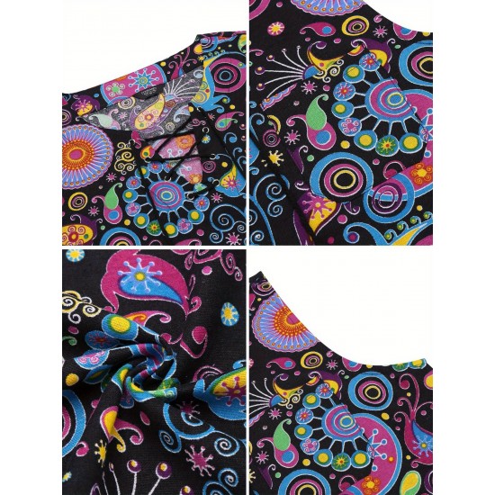 Men'S Cotton Linen Tank Top, Casual Sleeveless Lace Up Beach Hippie Tops, Bohemian Renaissance Pirate Tunic, Crew Neck, Printed Pattern, Non-Stretch Knit Fabric, Regular Fit, for Summer Sports Vest Men'S Cotton Linen Tank Top, Casual Sleeveless Lace Up Beach Hippie Tops, Bohemian Renaissance Pirate Tunic, Crew Neck, Printed Pattern, Non-Stretch Knit Fabric, Regular Fit, for Summer Sports Vest