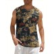 Men'S Cotton Linen Tank Top, Casual Sleeveless Lace Up Beach Hippie Tops, Bohemian Renaissance Pirate Tunic, Crew Neck, Printed Pattern, Non-Stretch Knit Fabric, Regular Fit, for Summer Sports Vest Men'S Cotton Linen Tank Top, Casual Sleeveless Lace Up Beach Hippie Tops, Bohemian Renaissance Pirate Tunic, Crew Neck, Printed Pattern, Non-Stretch Knit Fabric, Regular Fit, for Summer Sports Vest