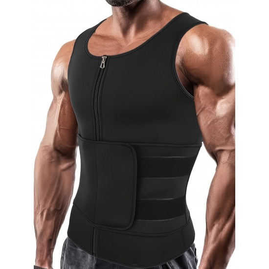 Men's Adjustable Compression Tank Top, Men's Waist Trainers Men's Adjustable Compression Tank Top, Men's Waist Trainers