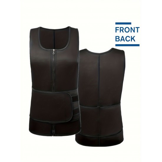 Men's Adjustable Compression Tank Top, Men's Waist Trainers Men's Adjustable Compression Tank Top, Men's Waist Trainers