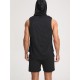 Men's Solid Color Mid Stretch Hooded Sweatshirt, Men's Pullover Tops For Gym Fitness, Spring And Summer Men's Solid Color Mid Stretch Hooded Sweatshirt, Men's Pullover Tops For Gym Fitness, Spring And Summer