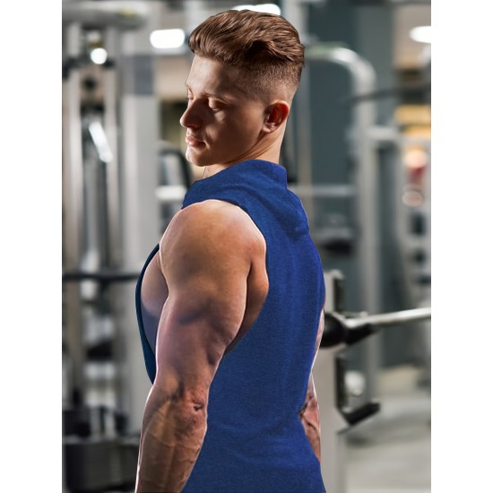 Stylish Sleeveless Hooded Muscle Tank Top - Breathable, Moisture-Wicking, Quick-Drying, Perfect for Summer Sports, Fitness, Gym, Running, and Outdoor Activities - Ideal for Men Who Want Comfort and Freedom of Movement Stylish Sleeveless Hooded Muscle Tank Top - Breathable, Moisture-Wicking, Quick-Drying, Perfect for Summer Sports, Fitness, Gym, Running, and Outdoor Activities - Ideal for Men Who Want Comfort and Freedom of Movement