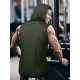 Stylish Sleeveless Hooded Muscle Tank Top - Breathable, Moisture-Wicking, Quick-Drying, Perfect for Summer Sports, Fitness, Gym, Running, and Outdoor Activities - Ideal for Men Who Want Comfort and Freedom of Movement Stylish Sleeveless Hooded Muscle Tank Top - Breathable, Moisture-Wicking, Quick-Drying, Perfect for Summer Sports, Fitness, Gym, Running, and Outdoor Activities - Ideal for Men Who Want Comfort and Freedom of Movement