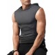 Stylish Sleeveless Hooded Muscle Tank Top - Breathable, Moisture-Wicking, Quick-Drying, Perfect for Summer Sports, Fitness, Gym, Running, and Outdoor Activities - Ideal for Men Who Want Comfort and Freedom of Movement Stylish Sleeveless Hooded Muscle Tank Top - Breathable, Moisture-Wicking, Quick-Drying, Perfect for Summer Sports, Fitness, Gym, Running, and Outdoor Activities - Ideal for Men Who Want Comfort and Freedom of Movement