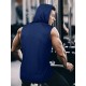 Stylish Sleeveless Hooded Muscle Tank Top - Breathable, Moisture-Wicking, Quick-Drying, Perfect for Summer Sports, Fitness, Gym, Running, and Outdoor Activities - Ideal for Men Who Want Comfort and Freedom of Movement Stylish Sleeveless Hooded Muscle Tank Top - Breathable, Moisture-Wicking, Quick-Drying, Perfect for Summer Sports, Fitness, Gym, Running, and Outdoor Activities - Ideal for Men Who Want Comfort and Freedom of Movement