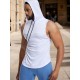 Men'S Vest Quick-Drying Sports Sleeveless Fitness Wear Basketball Vest Mesh Hooded with Drawstring Men'S Vest Quick-Drying Sports Sleeveless Fitness Wear Basketball Vest Mesh Hooded with Drawstring