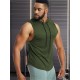 Men'S Vest Quick-Drying Sports Sleeveless Fitness Wear Basketball Vest Mesh Hooded with Drawstring Men'S Vest Quick-Drying Sports Sleeveless Fitness Wear Basketball Vest Mesh Hooded with Drawstring