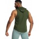 Men'S Vest Quick-Drying Sports Sleeveless Fitness Wear Basketball Vest Mesh Hooded with Drawstring Men'S Vest Quick-Drying Sports Sleeveless Fitness Wear Basketball Vest Mesh Hooded with Drawstring