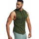 Men'S Vest Quick-Drying Sports Sleeveless Fitness Wear Basketball Vest Mesh Hooded with Drawstring Men'S Vest Quick-Drying Sports Sleeveless Fitness Wear Basketball Vest Mesh Hooded with Drawstring