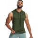 Men'S Vest Quick-Drying Sports Sleeveless Fitness Wear Basketball Vest Mesh Hooded with Drawstring Men'S Vest Quick-Drying Sports Sleeveless Fitness Wear Basketball Vest Mesh Hooded with Drawstring