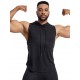 Men'S Vest Quick-Drying Sports Sleeveless Fitness Wear Basketball Vest Mesh Hooded with Drawstring Men'S Vest Quick-Drying Sports Sleeveless Fitness Wear Basketball Vest Mesh Hooded with Drawstring