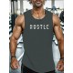 Hustle Print Men's Pullover Round Neck Hoodies With Kangaroo Pocket Long Sleeve Hooded Sweatshirt Loose Casual Top For Autumn Winter Men's Clothing As Gifts Hustle Print Men's Pullover Round Neck Hoodies With Kangaroo Pocket Long Sleeve Hooded Sweatshirt Loose Casual Top For Autumn Winter Men's Clothing As Gifts