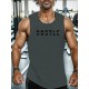 Hustle Print Men's Pullover Round Neck Hoodies With Kangaroo Pocket Long Sleeve Hooded Sweatshirt Loose Casual Top For Autumn Winter Men's Clothing As Gifts Hustle Print Men's Pullover Round Neck Hoodies With Kangaroo Pocket Long Sleeve Hooded Sweatshirt Loose Casual Top For Autumn Winter Men's Clothing As Gifts