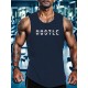 Hustle Print Men's Pullover Round Neck Hoodies With Kangaroo Pocket Long Sleeve Hooded Sweatshirt Loose Casual Top For Autumn Winter Men's Clothing As Gifts Hustle Print Men's Pullover Round Neck Hoodies With Kangaroo Pocket Long Sleeve Hooded Sweatshirt Loose Casual Top For Autumn Winter Men's Clothing As Gifts