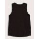 Men's Sleeveless Tank Top with Geometric Pattern - Casual Polyester Vest for Summer, Knit Fabric, Round Neck, Regular Fit, Adult Unisex Men's Sleeveless Tank Top with Geometric Pattern - Casual Polyester Vest for Summer, Knit Fabric, Round Neck, Regular Fit, Adult Unisex