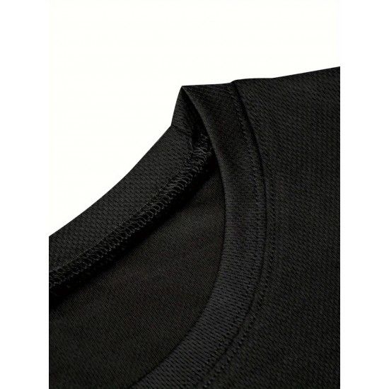Men's Sleeveless Tank Top with Geometric Pattern - Casual Polyester Vest for Summer, Knit Fabric, Round Neck, Regular Fit, Adult Unisex Men's Sleeveless Tank Top with Geometric Pattern - Casual Polyester Vest for Summer, Knit Fabric, Round Neck, Regular Fit, Adult Unisex