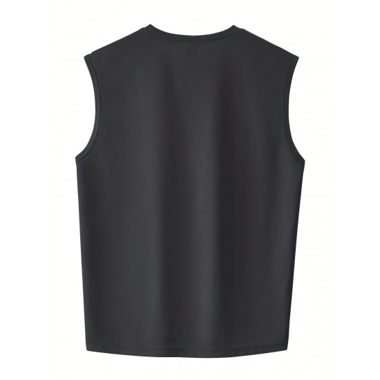 Mens Ultra-Breathable Featherweight Sleeveless Tank Top - Quick Dry Sport Casual Style - Gym-Ready Athletic Vest Mens Ultra-Breathable Featherweight Sleeveless Tank Top - Quick Dry Sport Casual Style - Gym-Ready Athletic Vest