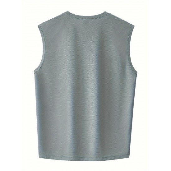 Mens Ultra-Breathable Featherweight Sleeveless Tank Top - Quick Dry Sport Casual Style - Gym-Ready Athletic Vest Mens Ultra-Breathable Featherweight Sleeveless Tank Top - Quick Dry Sport Casual Style - Gym-Ready Athletic Vest