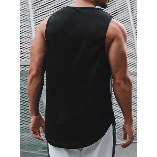 Men's Summer Fashion Muscle Tank Top - Breathable, Sweat-Wicking & Quick-Dry for Gym, Basketball & Training | Casual Round Neck Sleeveless Shirt Men's Summer Fashion Muscle Tank Top - Breathable, Sweat-Wicking & Quick-Dry for Gym, Basketball & Training | Casual Round Neck Sleeveless Shirt