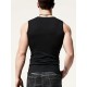 High Stretch Quick Dry Men's Solid Tank Top, Active Crew Neck Sleeveless Top for Summer Outdoor High Stretch Quick Dry Men's Solid Tank Top, Active Crew Neck Sleeveless Top for Summer Outdoor