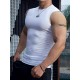 High Stretch Quick Dry Men's Solid Tank Top, Active Crew Neck Sleeveless Top for Summer Outdoor High Stretch Quick Dry Men's Solid Tank Top, Active Crew Neck Sleeveless Top for Summer Outdoor