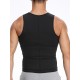 1pc Men'S High Stretch Polyester Waist Trainer Vest - Knit Fabric Crew Neck Sleeveless Tank Top with Zipper and Adjustable Belt for Sports, Sauna, Compression, Shapewear, Fat Burner Workout 1pc Men'S High Stretch Polyester Waist Trainer Vest - Knit Fabric Crew Neck Sleeveless Tank Top with Zipper and Adjustable Belt for Sports, Sauna, Compression, Shapewear, Fat Burner Workout