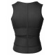 1pc Men'S High Stretch Polyester Waist Trainer Vest - Knit Fabric Crew Neck Sleeveless Tank Top with Zipper and Adjustable Belt for Sports, Sauna, Compression, Shapewear, Fat Burner Workout 1pc Men'S High Stretch Polyester Waist Trainer Vest - Knit Fabric Crew Neck Sleeveless Tank Top with Zipper and Adjustable Belt for Sports, Sauna, Compression, Shapewear, Fat Burner Workout