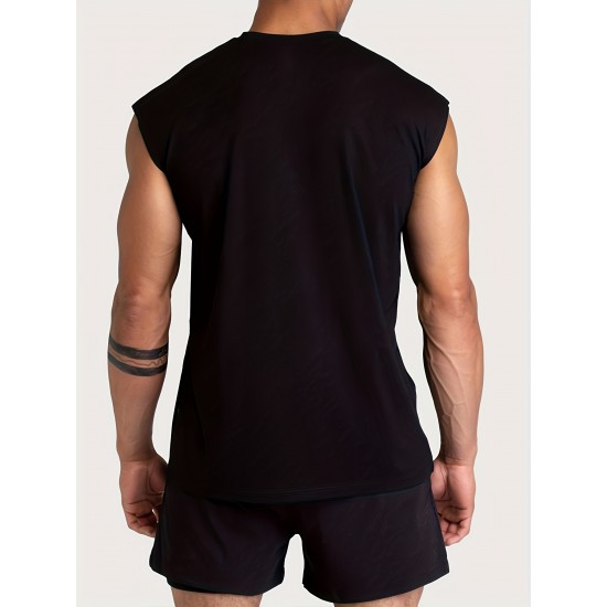 Muscle Fit Tank Top - Sleeveless, Slim Fit, Breathable, Quick-Drying, Moisture-Wicking, Gym-Ready, Bodybuilding Training Essential - Summer Clothing, Fitness, Workout, Vest T-Shirt for Men Muscle Fit Tank Top - Sleeveless, Slim Fit, Breathable, Quick-Drying, Moisture-Wicking, Gym-Ready, Bodybuilding Training Essential - Summer Clothing, Fitness, Workout, Vest T-Shirt for Men
