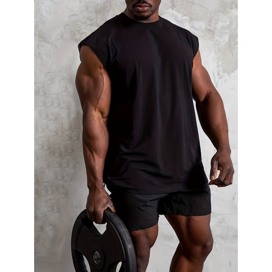 Muscle Fit Tank Top - Sleeveless, Slim Fit, Breathable, Quick-Drying, Moisture-Wicking, Gym-Ready, Bodybuilding Training Essential - Summer Clothing, Fitness, Workout, Vest T-Shirt for Men Muscle Fit Tank Top - Sleeveless, Slim Fit, Breathable, Quick-Drying, Moisture-Wicking, Gym-Ready, Bodybuilding Training Essential - Summer Clothing, Fitness, Workout, Vest T-Shirt for Men