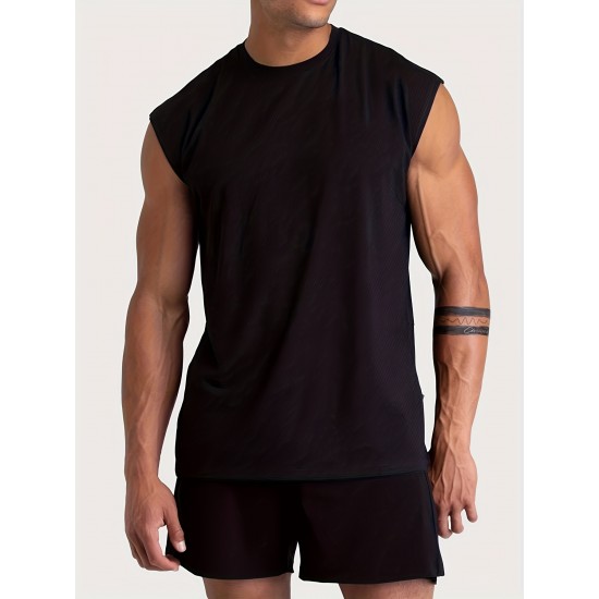 Muscle Fit Tank Top - Sleeveless, Slim Fit, Breathable, Quick-Drying, Moisture-Wicking, Gym-Ready, Bodybuilding Training Essential - Summer Clothing, Fitness, Workout, Vest T-Shirt for Men Muscle Fit Tank Top - Sleeveless, Slim Fit, Breathable, Quick-Drying, Moisture-Wicking, Gym-Ready, Bodybuilding Training Essential - Summer Clothing, Fitness, Workout, Vest T-Shirt for Men
