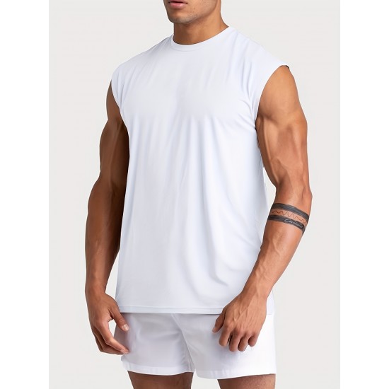 Muscle Fit Tank Top - Sleeveless, Slim Fit, Breathable, Quick-Drying, Moisture-Wicking, Gym-Ready, Bodybuilding Training Essential - Summer Clothing, Fitness, Workout, Vest T-Shirt for Men Muscle Fit Tank Top - Sleeveless, Slim Fit, Breathable, Quick-Drying, Moisture-Wicking, Gym-Ready, Bodybuilding Training Essential - Summer Clothing, Fitness, Workout, Vest T-Shirt for Men