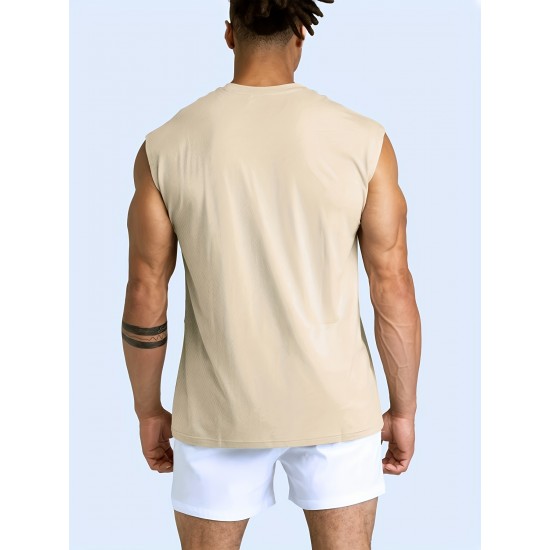Muscle Fit Tank Top - Sleeveless, Slim Fit, Breathable, Quick-Drying, Moisture-Wicking, Gym-Ready, Bodybuilding Training Essential - Summer Clothing, Fitness, Workout, Vest T-Shirt for Men Muscle Fit Tank Top - Sleeveless, Slim Fit, Breathable, Quick-Drying, Moisture-Wicking, Gym-Ready, Bodybuilding Training Essential - Summer Clothing, Fitness, Workout, Vest T-Shirt for Men