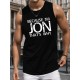 1pc Men'S Casual Polyester Sleeveless Tank Top with 1pc Men'S Casual Polyester Sleeveless Tank Top with