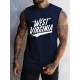 Men's Athletic Tank Top - Quick-Dry, Moisture-Wicking & Breathable | Perfect for Gym, Running & Training | Summer Sleeveless Shirt with West Virginia Print Men's Athletic Tank Top - Quick-Dry, Moisture-Wicking & Breathable | Perfect for Gym, Running & Training | Summer Sleeveless Shirt with West Virginia Print