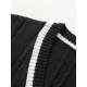Men's Breathable V-neck Sleeveless Knitted Vest For Casual Daily Wear, Spring And Fall Men's Breathable V-neck Sleeveless Knitted Vest For Casual Daily Wear, Spring And Fall