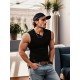 Men's Solid Tank Top, Casual V Neck Sleeveless Top, Men's Clothing For Summer Outdoor Men's Solid Tank Top, Casual V Neck Sleeveless Top, Men's Clothing For Summer Outdoor