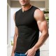 Men's Solid Tank Top, Casual V Neck Sleeveless Top, Men's Clothing For Summer Outdoor Men's Solid Tank Top, Casual V Neck Sleeveless Top, Men's Clothing For Summer Outdoor