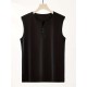 Men's Solid Tank Top, Casual V Neck Sleeveless Top, Men's Clothing For Summer Outdoor Men's Solid Tank Top, Casual V Neck Sleeveless Top, Men's Clothing For Summer Outdoor