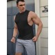 ZPB Mens Gym Tank Top Vest - Moisture-Wicking, Quick-Dry, Medium Stretch, Loose Fit, Crew Neck, Solid Color, Perfect For Basketball, Boxing, Cycling, Hiking, Outdoor, Running, Sports, Training - All Seasons Wear ZPB Mens Gym Tank Top Vest - Moisture-Wicking, Quick-Dry, Medium Stretch, Loose Fit, Crew Neck, Solid Color, Perfect For Basketball, Boxing, Cycling, Hiking, Outdoor, Running, Sports, Training - All Seasons Wear