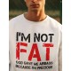 I'M NOT FAT Funny Letter Print, Men's Fashion Plus Size Crew Neck Long Sleeve Sweatshirt, Comfortable Pullover Top, Perfect For Casual Daily Wear I'M NOT FAT Funny Letter Print, Men's Fashion Plus Size Crew Neck Long Sleeve Sweatshirt, Comfortable Pullover Top, Perfect For Casual Daily Wear