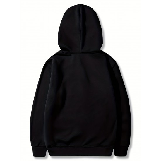 Plus Size Men's Cozy Solid Hoodie - Soft, Breathable, Warm, and Fashionable Casual Hooded Sweatshirt for Autumn and Winter - Ideal for Daily Wear, Outdoor Activities, and Gift Giving Plus Size Men's Cozy Solid Hoodie - Soft, Breathable, Warm, and Fashionable Casual Hooded Sweatshirt for Autumn and Winter - Ideal for Daily Wear, Outdoor Activities, and Gift Giving
